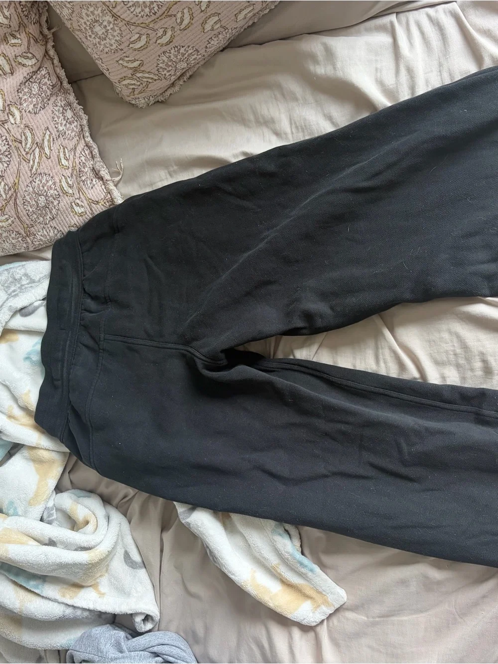 lululemon athletica Black Wide-Leg Drawstring Pants